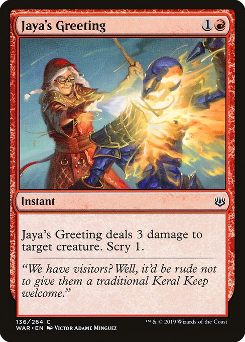 Jaya's Greeting - War of the Spark () #136