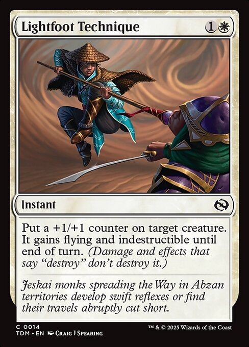 Lightfoot Technique - Tarkir: Dragonstorm () #14 [Foil] [Foil]