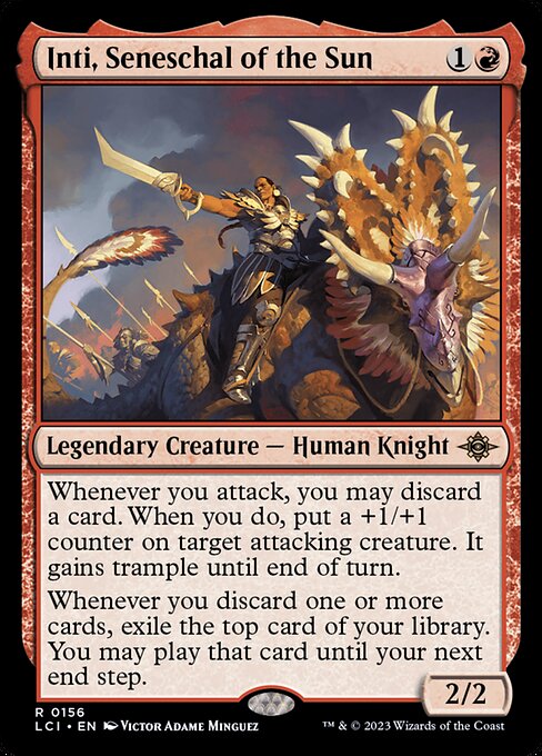Inti, Seneschal of the Sun - The Lost Caverns of Ixalan (LCI) #156 [Foil] [Foil]