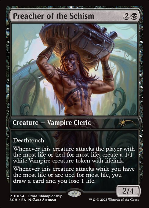 Preacher of the Schism - Store Championships (SCH) #34 [Foil] [Foil]