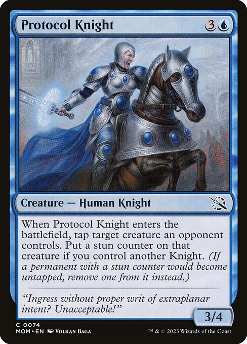 Protocol Knight - March of the Machine (MOM) #74 [Foil] [Foil]