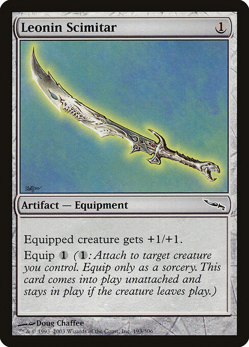 Leonin Scimitar - Mirrodin (mrd) #193