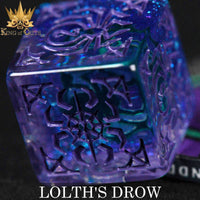 DNDDICEWHOLESALE.COM - Lolth's Drow - 11 Dice Set