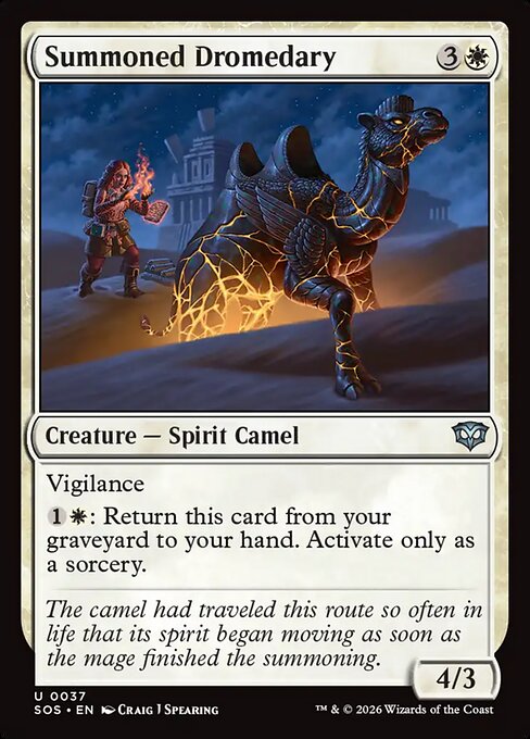 Summoned Dromedary - Secrets of Strixhaven () #37 [Foil] [Foil]