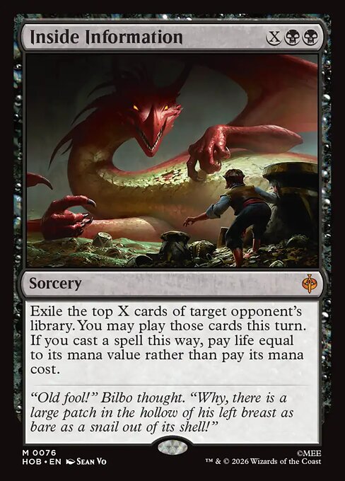 Inside Information - The Hobbit (hob) #76 [Foil] [Foil]