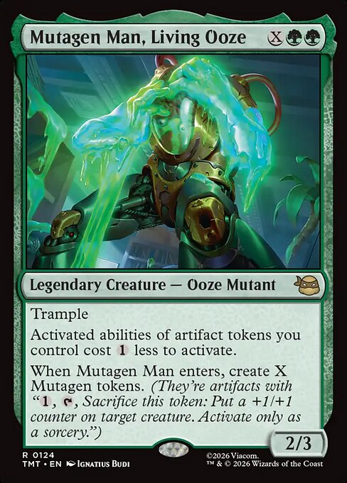Mutagen Man, Living Ooze - Teenage Mutant Ninja Turtles () #124 [Foil] [Foil]