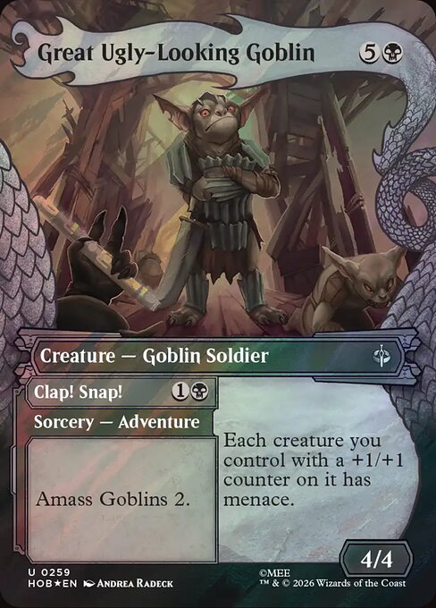 Great Ugly-Looking Goblin // Clap! Snap! - The Hobbit (HOB) #259 [Foil] [Foil]