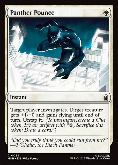 Panther Pounce - Marvel Super Heroes () #29 [Foil] [Foil]
