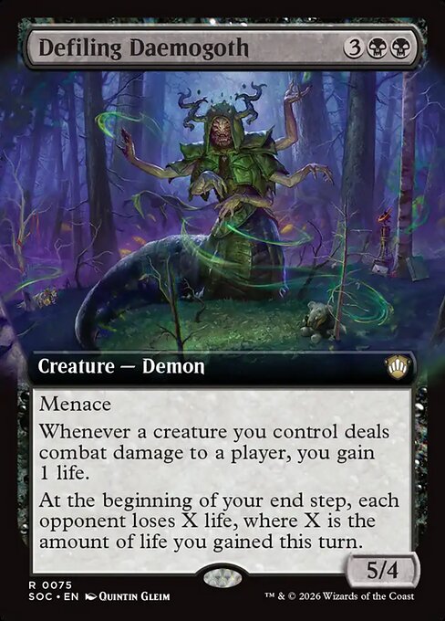 Defiling Daemogoth - Secrets of Strixhaven Commander () #75
