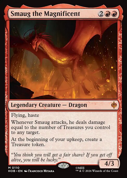 Smaug the Magnificent - The Hobbit (hob) #110 [Foil] [Foil]