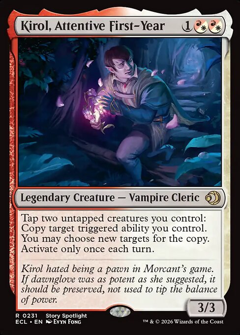 Kirol, Attentive First-Year - Lorwyn Eclipsed (ecl) #231