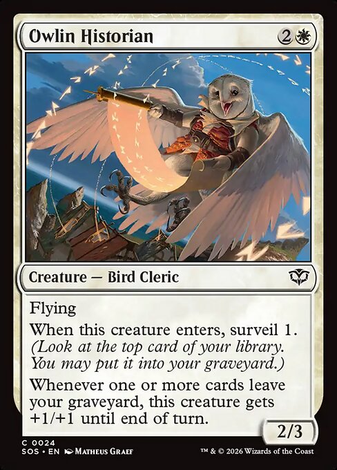Owlin Historian - Secrets of Strixhaven () #24 [Foil] [Foil]