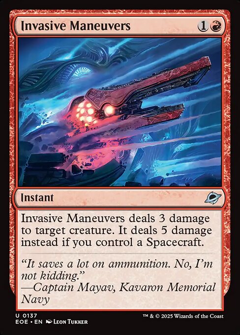 Invasive Maneuvers - Edge of Eternities (eoe) #137