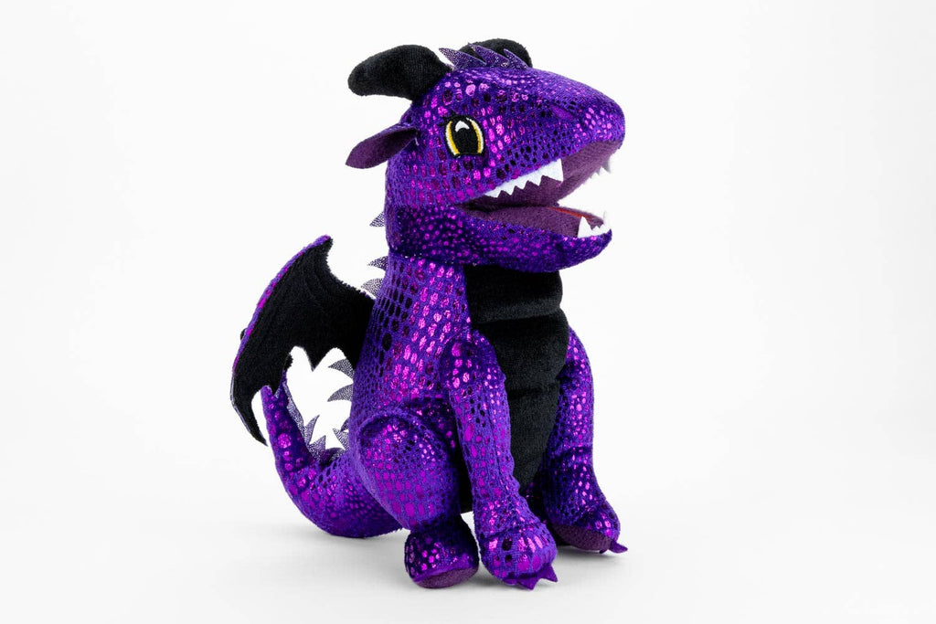 FanRoll by Metallic Dice Games - Dragon Plush Dice Bag: Purple