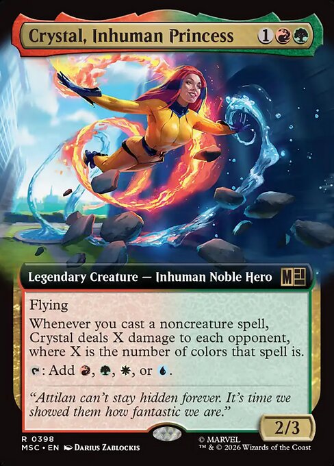 Crystal, Inhuman Princess - Marvel Super Heroes Commander () #398