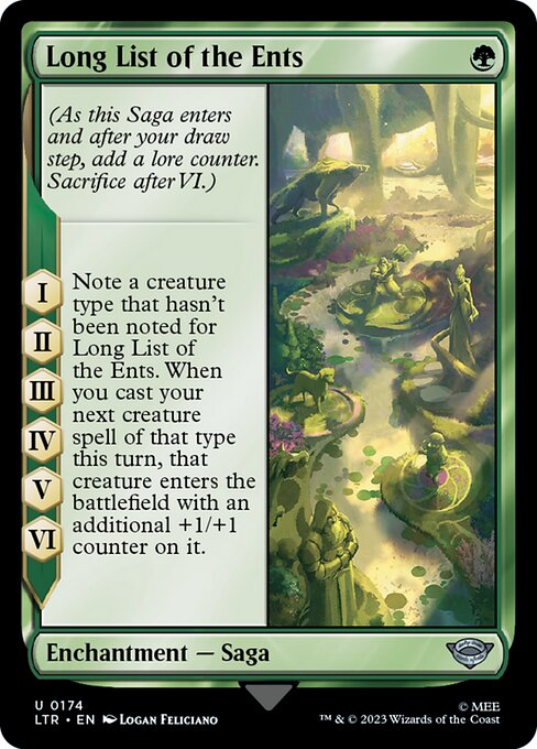 Long List of the Ents - The Lord of the Rings: Tales of Middle-earth (ltr) #174 [Foil] [Foil]