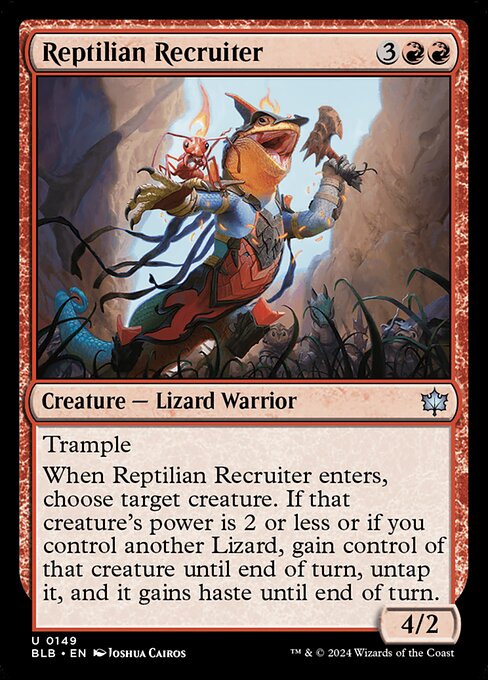 Reptilian Recruiter - Bloomburrow () #149