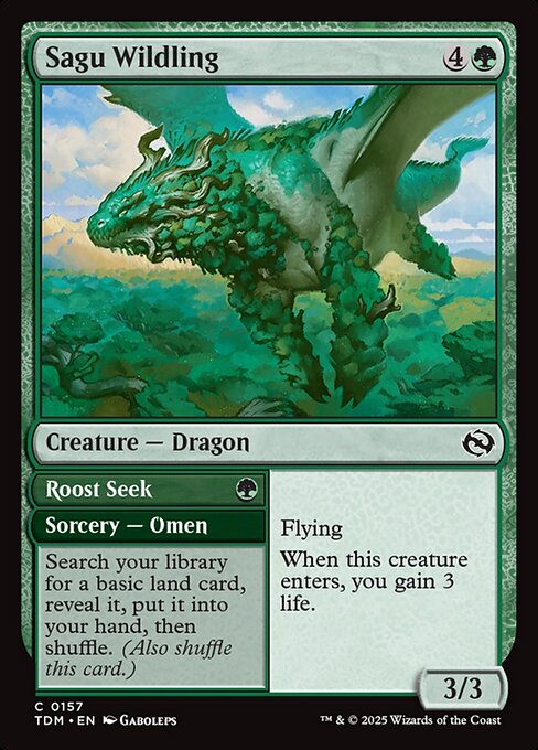 Sagu Wildling // Roost Seek - Tarkir: Dragonstorm () #157