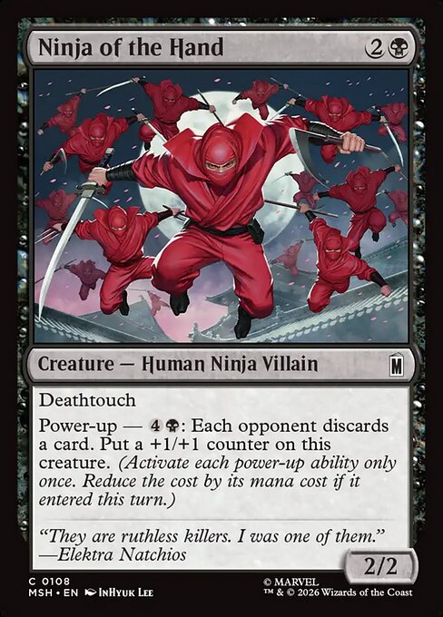 Ninja of the Hand - Marvel Super Heroes () #108 [Foil] [Foil]