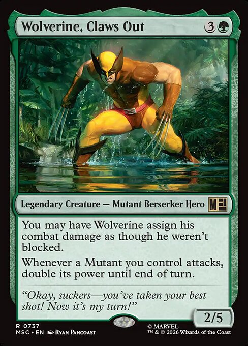Wolverine, Claws Out - Marvel Super Heroes Commander () #737