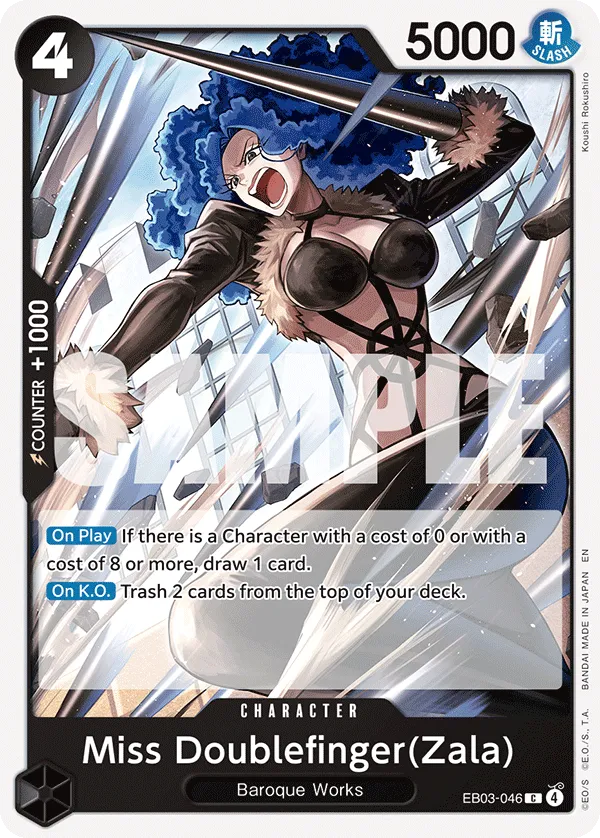 Miss Doublefinger(Zala) - ONE PIECE HEROINES EDITION- [EB-03] / Memorial Collection [EB-01] (EB03-046) #046
