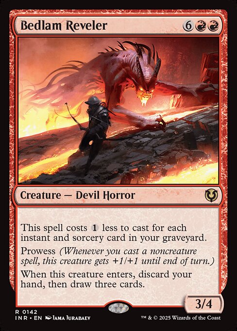 Bedlam Reveler - Innistrad Remastered (inr) #142 [Foil] [Foil]