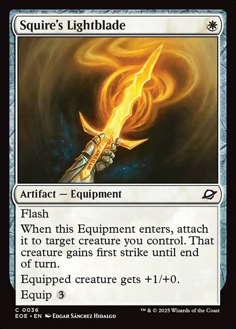 Squire's Lightblade - Edge of Eternities (EOE) #36