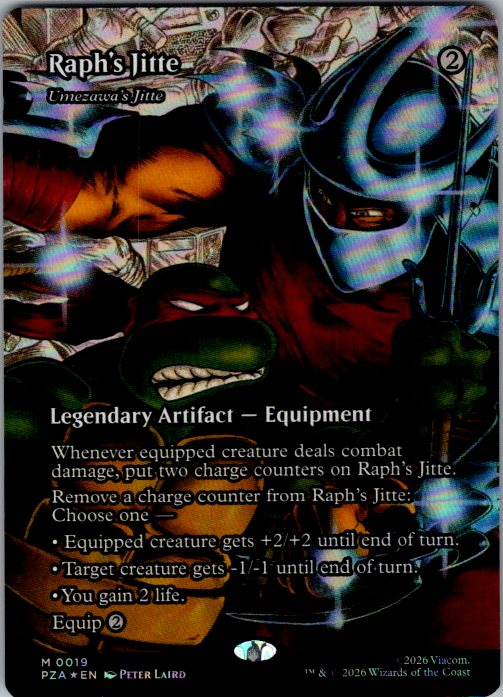 Umezawa's Jitte [Foil] - Teenage Mutant Ninja Turtles Source Material (PZA) #19 [Foil]