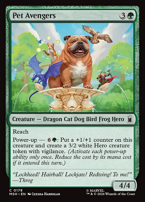 Pet Avengers - Marvel Super Heroes () #178 [Foil] [Foil]