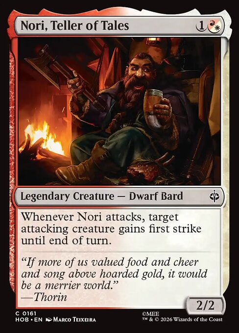 Nori, Teller of Tales - The Hobbit (HOB) #161 [Foil] [Foil]