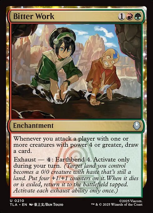 Bitter Work - Avatar: The Last Airbender () #210 [Foil] [Foil]