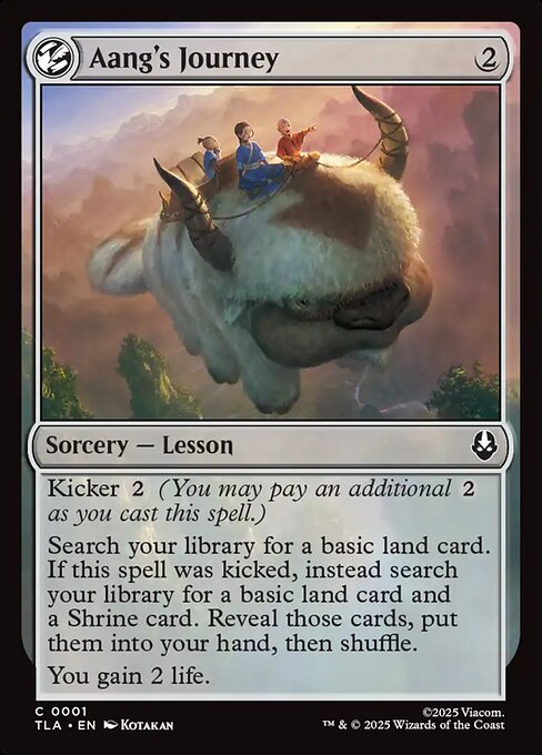 Aang's Journey - Avatar: The Last Airbender () #1 [Foil] [Foil]