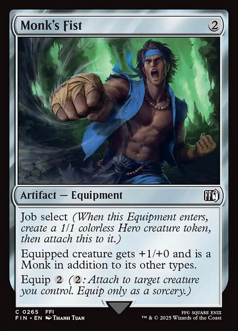 Monk's Fist - Final Fantasy (FIN) #265 [Foil] [Foil]