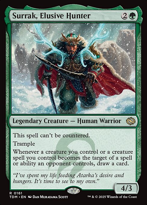 Surrak, Elusive Hunter - Tarkir: Dragonstorm (TDM) #161 [Foil]