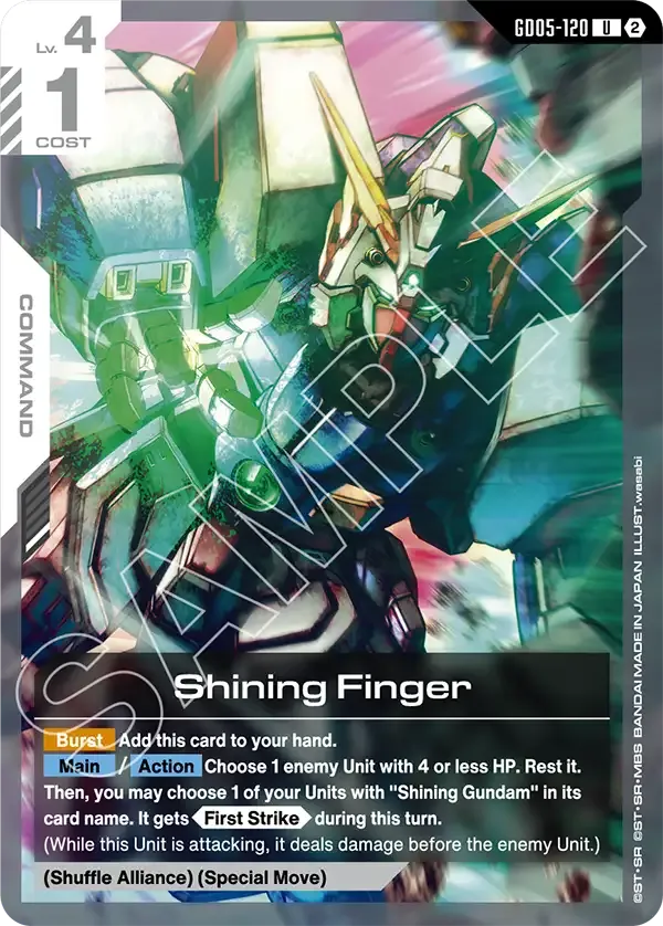 Shining Finger (GD05-120) - Freedom Ascension [GD05] (GD05-120) #120