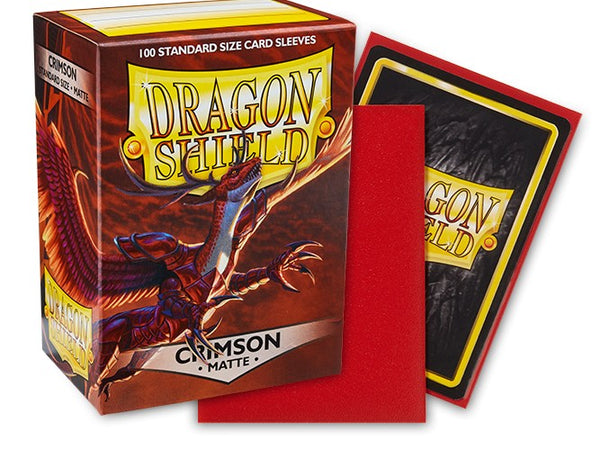 DRAGON SHIELD 100CT BOX MATTE CRIMSON
