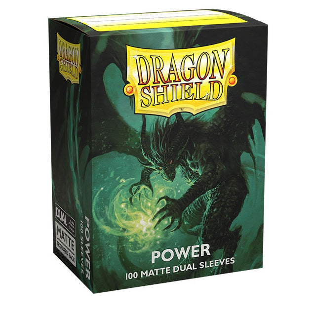 DRAGON SHIELD 100CT BOX DUAL MATTE POWER GREEN