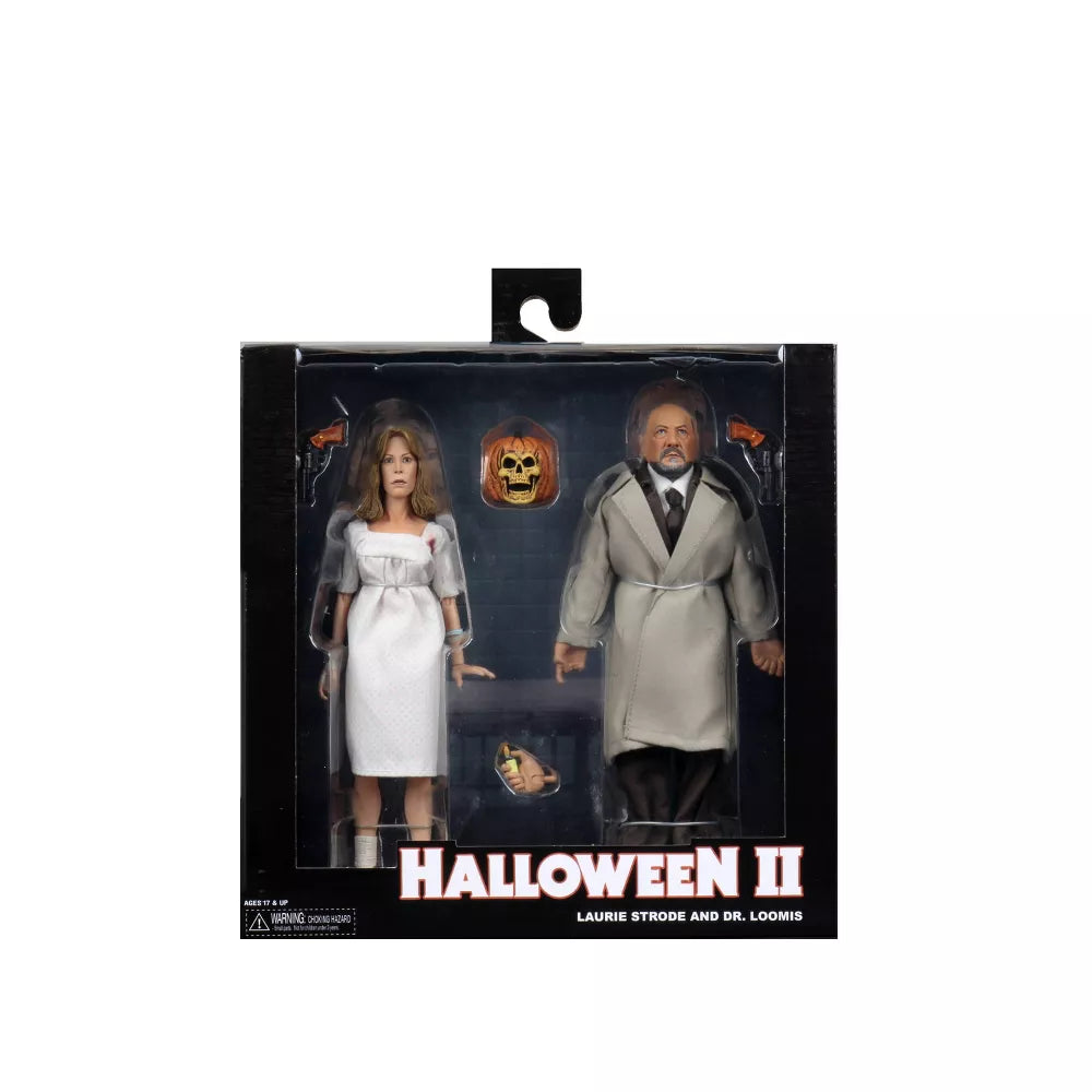 NECA Halloween II Laurie Strode & Dr. Loomis Action Figures Set