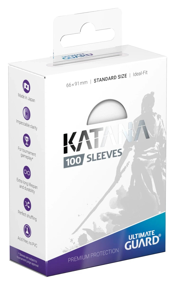 UG SLEEVES KATANA TRANSPARENT 100-COUNT