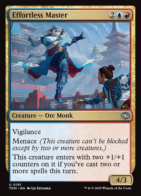 Effortless Master - Tarkir: Dragonstorm () #181 [Foil] [Foil]