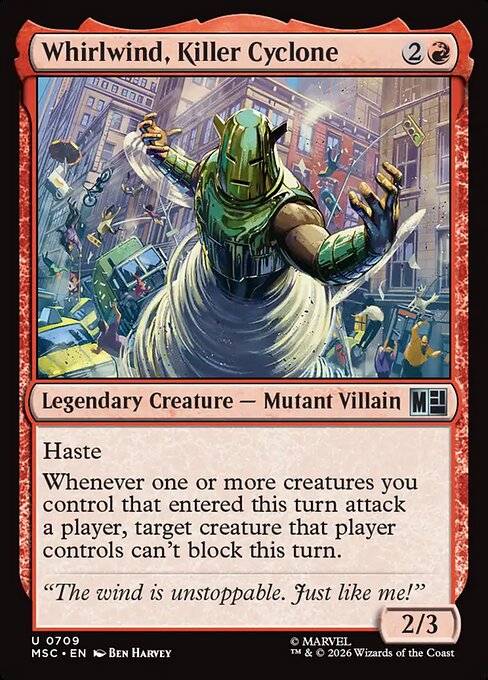 Whirlwind, Killer Cyclone - Marvel Super Heroes Commander () #709