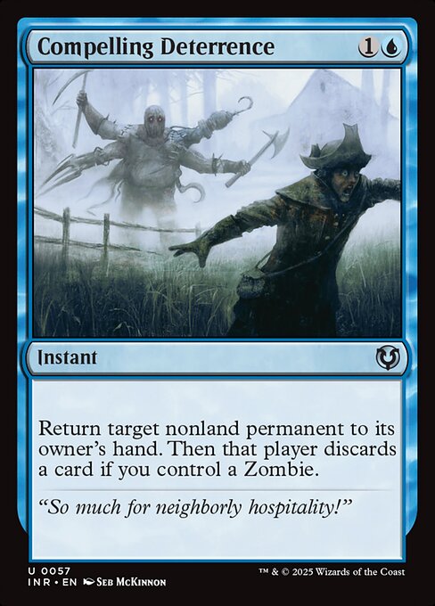 Compelling Deterrence - Innistrad Remastered (inr) #57 [Foil] [Foil]