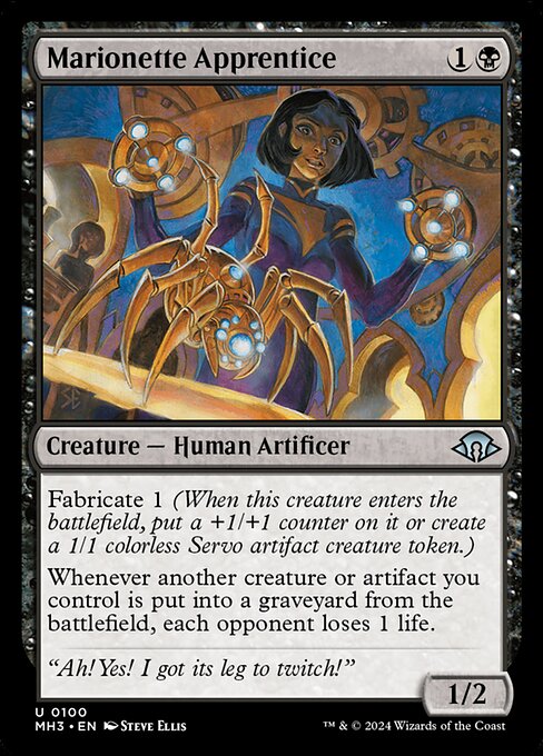 Marionette Apprentice - Modern Horizons 3 (mh3) #100 [Foil] [Foil]
