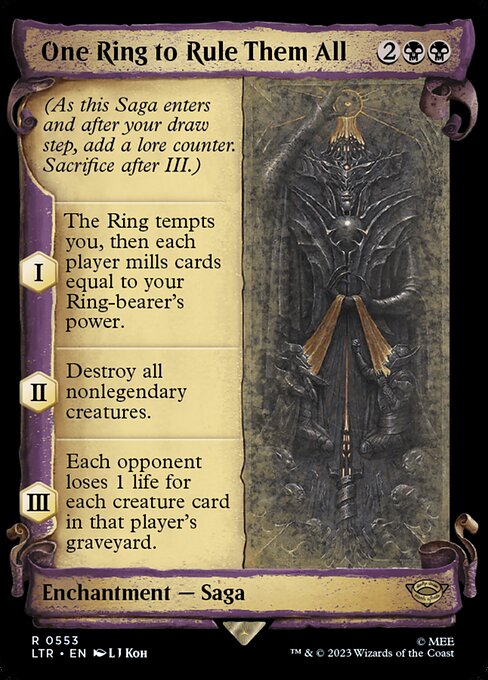 One Ring to Rule Them All - The Lord of the Rings: Tales of Middle-earth (ltr) #553