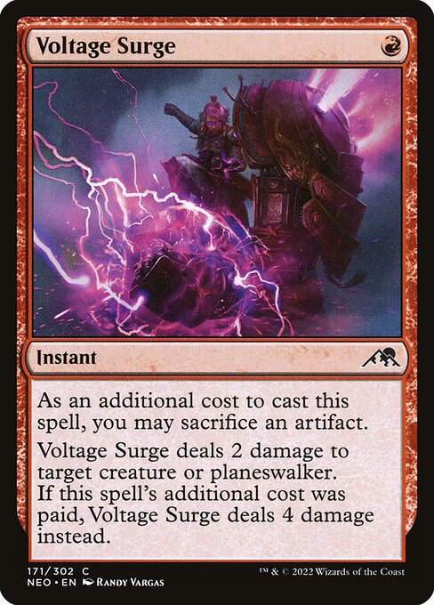 Voltage Surge - Kamigawa: Neon Dynasty (NEO) #171 [Foil] [Foil]