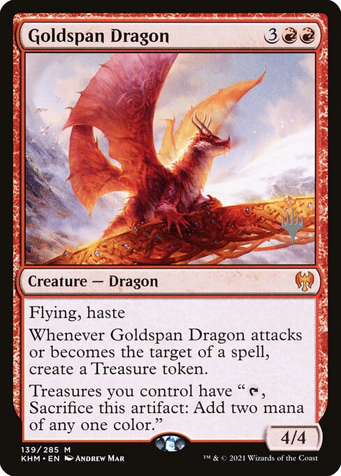Goldspan Dragon - Kaldheim Promos (PKHM) #139p