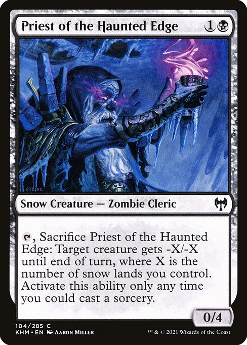 Priest of the Haunted Edge - Kaldheim (KHM) #104 [Foil] [Foil]