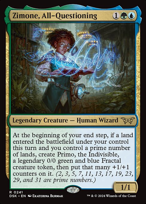Zimone, All-Questioning - Duskmourn: House of Horror (dsk) #241 [Foil] [Foil]