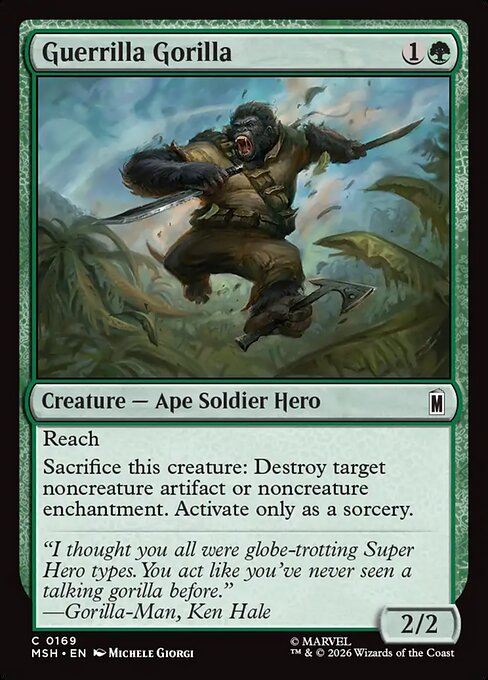 Guerrilla Gorilla - Marvel Super Heroes (MSH) #169 [Foil] [Foil]