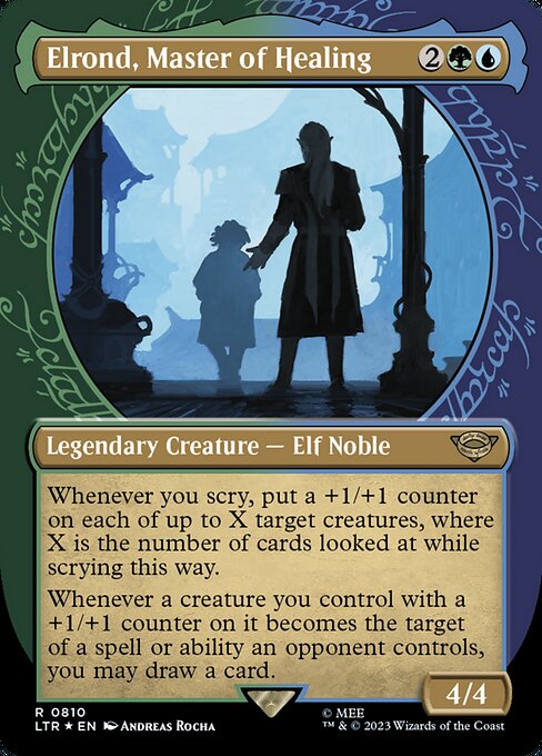 Elrond, Master of Healing - The Lord of the Rings: Tales of Middle-earth (LTR) #810 [Foil] [Foil]